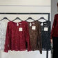 Sequin collar blouse