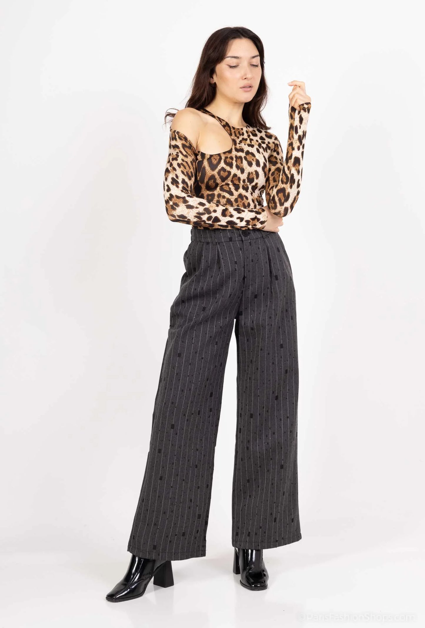 Asymmetric one-shoulder bodysuit