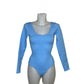 Long-sleeved shaping bodysuit