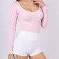 Long-sleeved shaping bodysuit