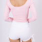 Long-sleeved shaping bodysuit