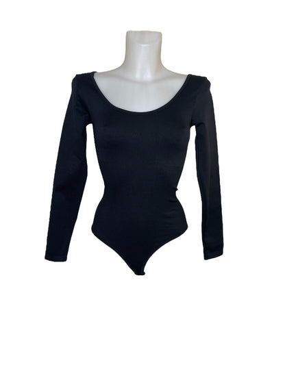 Long-sleeved shaping bodysuit