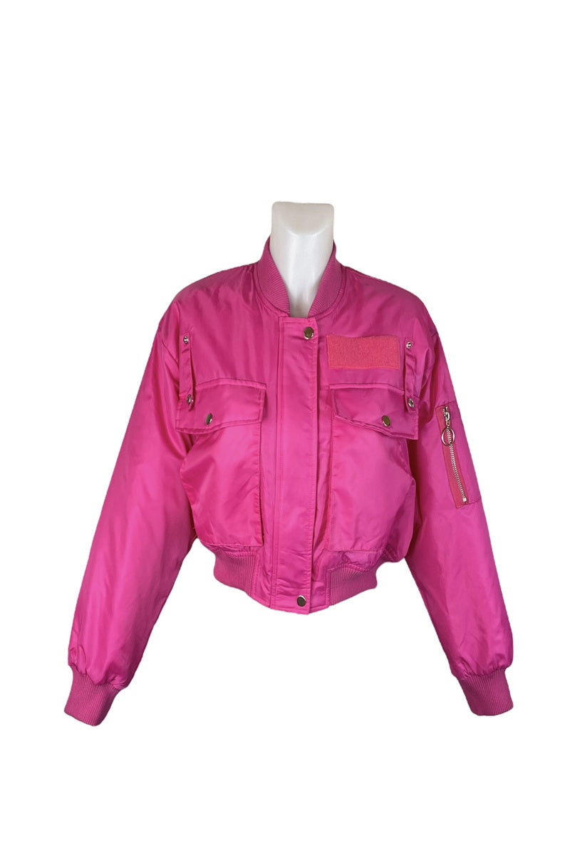 Short bomber jacket