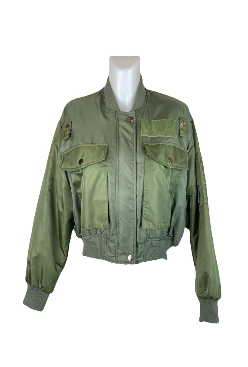 Short bomber jacket