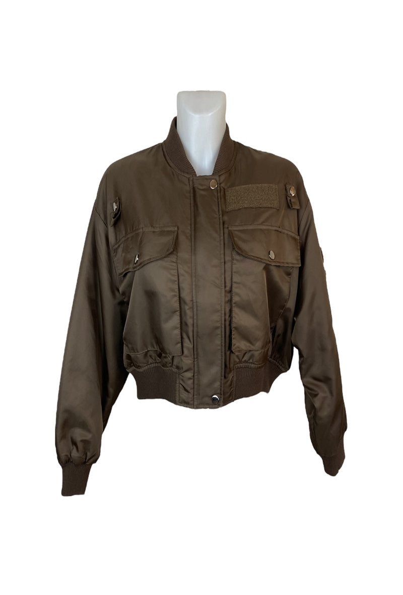 Short bomber jacket