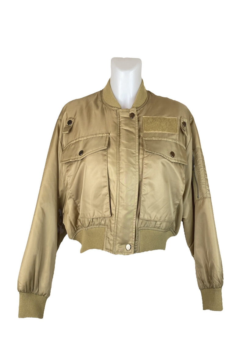 Short bomber jacket
