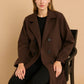 Ladies long sleeve with button coat
