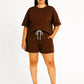 Ladies short sleeve short set