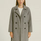 Ladies long sleeve with button coat