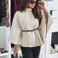 Elegant cape with belt