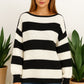knitted stripe jumper 