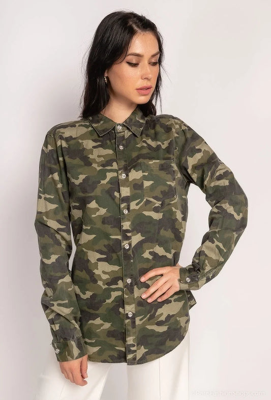 Camo print shirt