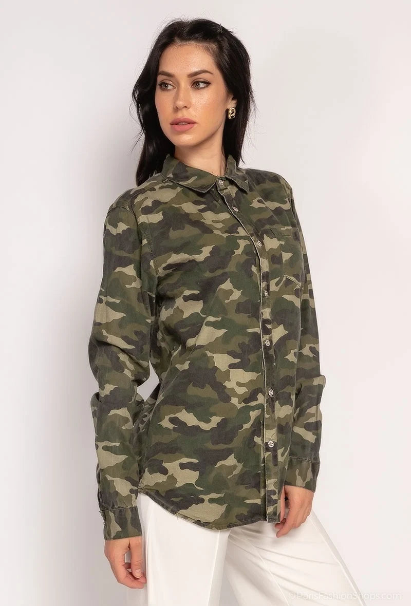 Camo print shirt