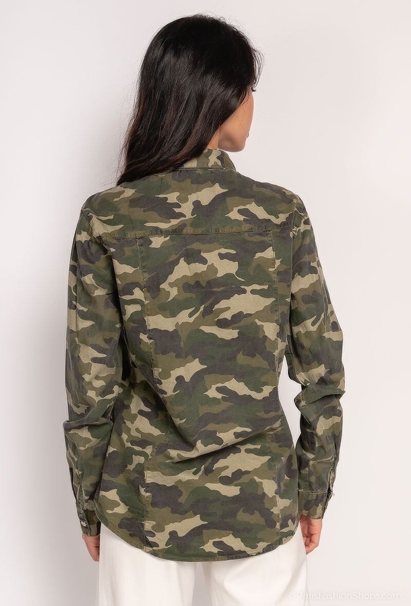 Camo print shirt