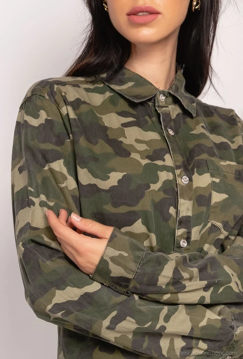 Camo print shirt