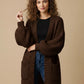 Long balloon sleeve cardigan