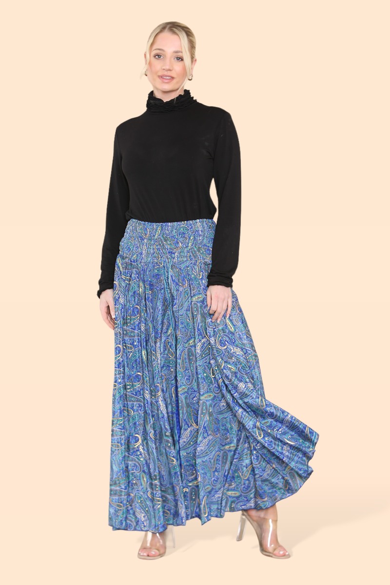 Summer 2025 Collection - Women's Skirt Pants Big Floral Rosette 813P14-G