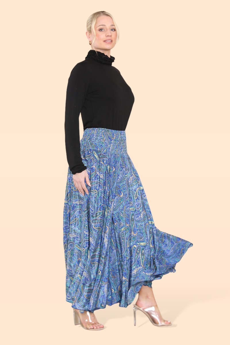 Summer 2025 Collection - Women's Skirt Pants Big Floral Rosette 813P14-G