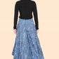 Summer 2025 Collection - Women's Skirt Pants Big Floral Rosette 813P14-G