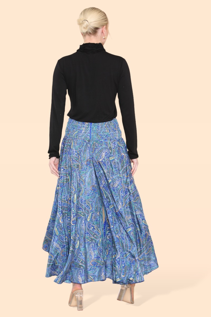 Summer 2025 Collection - Women's Skirt Pants Big Floral Rosette 813P14-G