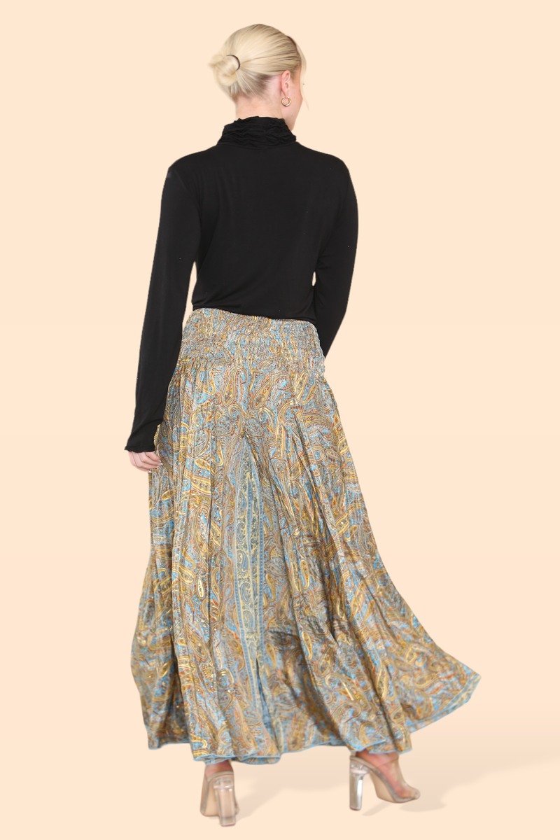 Summer 2025 Collection - Women's Skirt Pants Big Floral Rosette 813P14-G