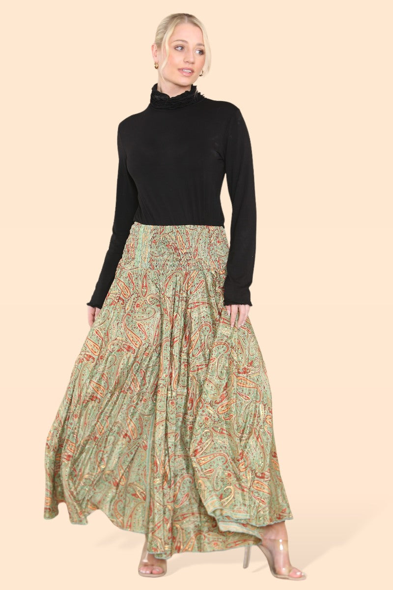 Summer 2025 Collection - Women's Skirt Pants Big Floral Rosette 813P14-G