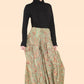 Summer 2025 Collection - Women's Skirt Pants Big Floral Rosette 813P14-G