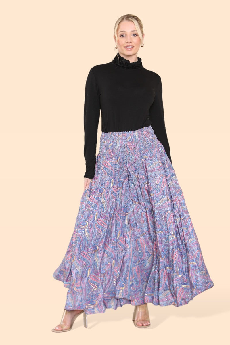 Summer 2025 Collection - Women's Skirt Pants Big Floral Rosette 813P14-G
