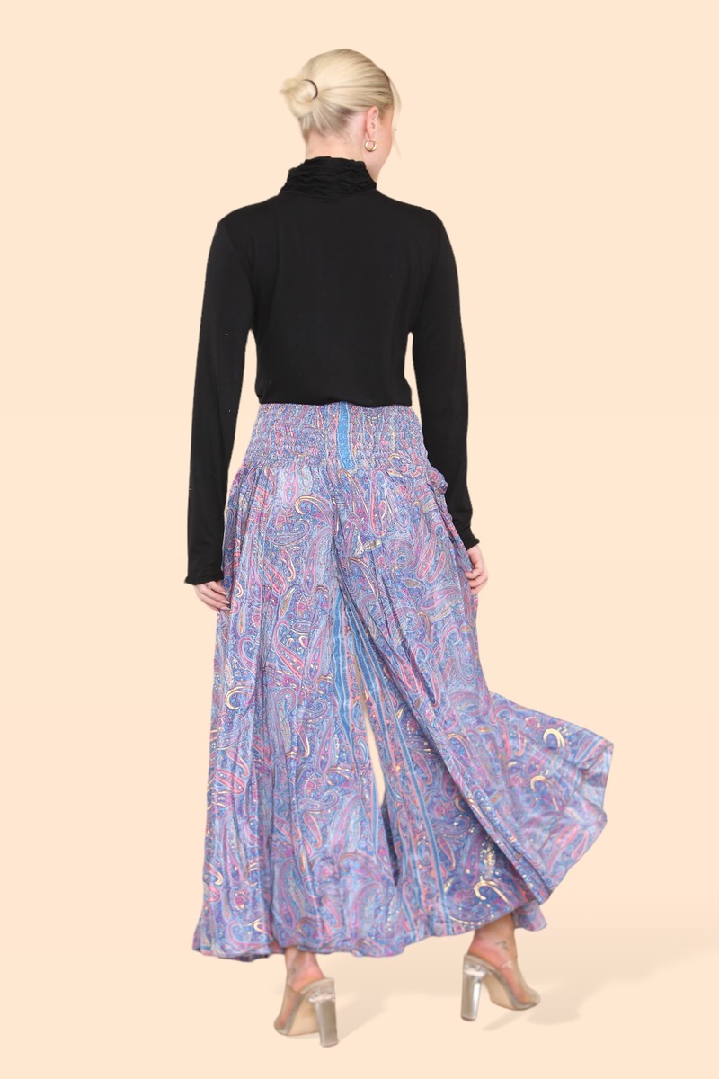 Summer 2025 Collection - Women's Skirt Pants Big Floral Rosette 813P14-G