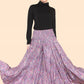 Summer 2025 Collection - Women's Skirt Pants Big Floral Rosette 813P14-G
