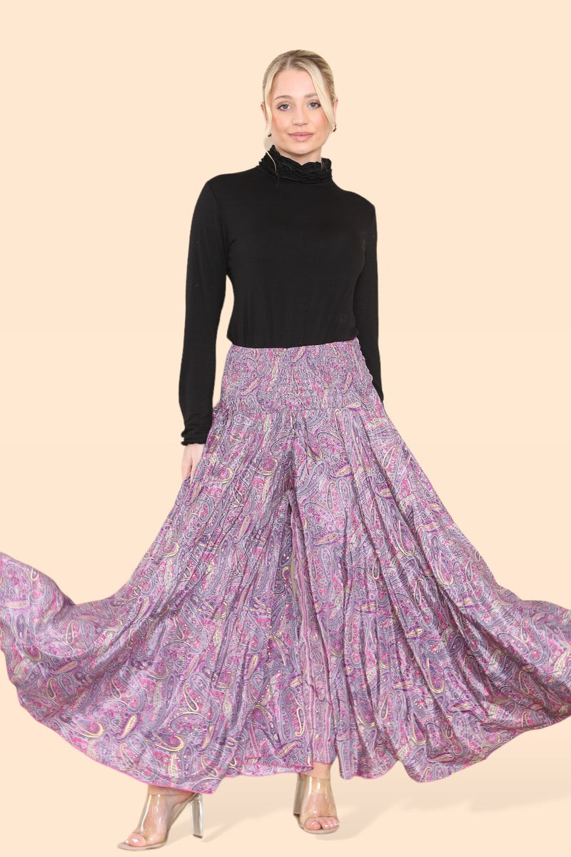 Summer 2025 Collection - Women's Skirt Pants Big Floral Rosette 813P14-G