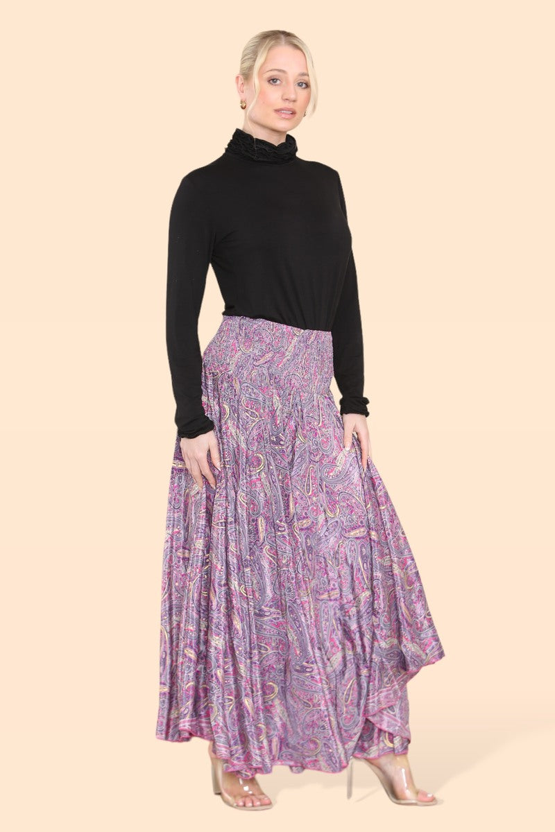 Summer 2025 Collection - Women's Skirt Pants Big Floral Rosette 813P14-G