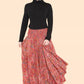 Summer 2025 Collection - Women's Skirt Pants Big Floral Rosette 813P14-G