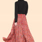 Summer 2025 Collection - Women's Skirt Pants Big Floral Rosette 813P14-G