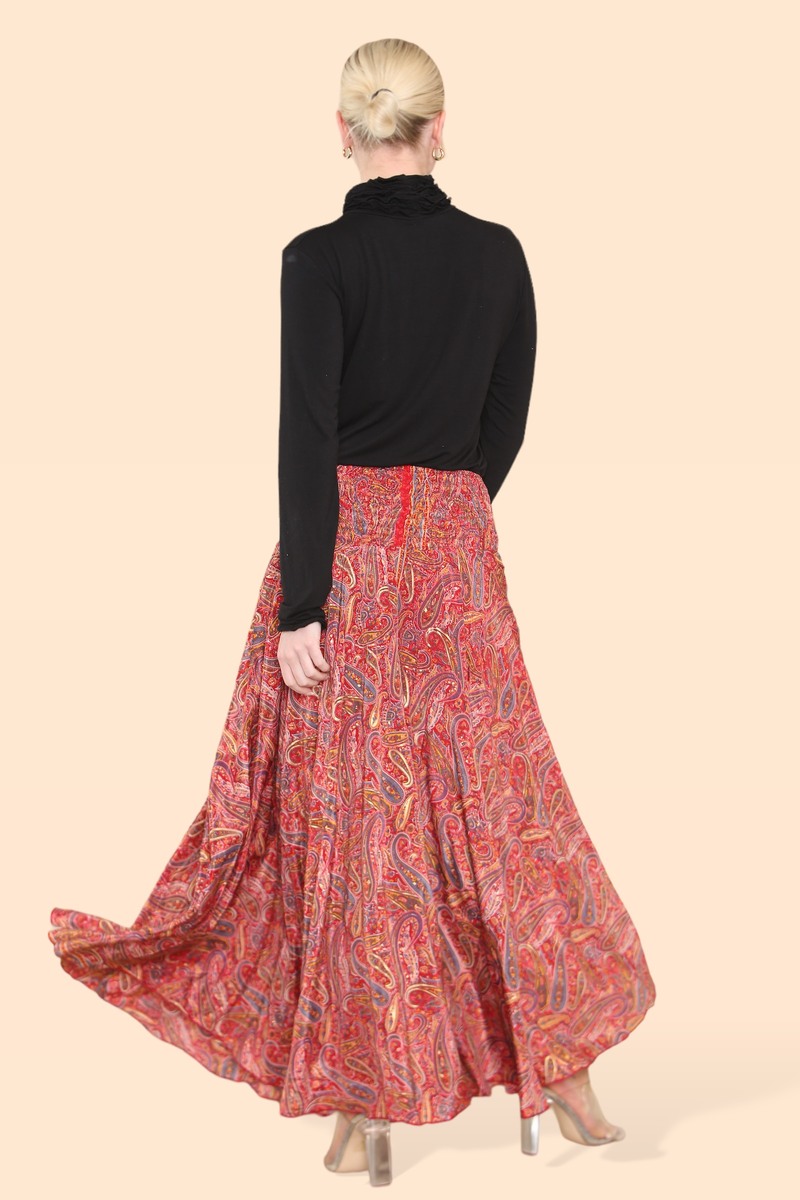 Summer 2025 Collection - Women's Skirt Pants Big Floral Rosette 813P14-G