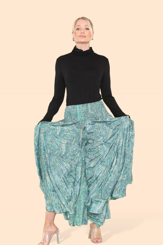 Summer 2025 Collection - Women's Skirt Pants Big Floral Rosette 813P14-G