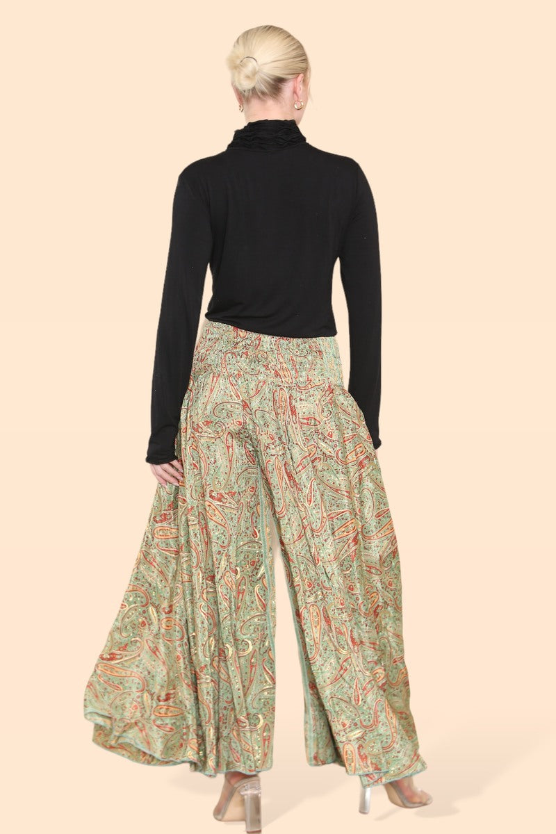 Summer 2025 Collection - Women's Skirt Pants Big Floral Rosette 813P14-G