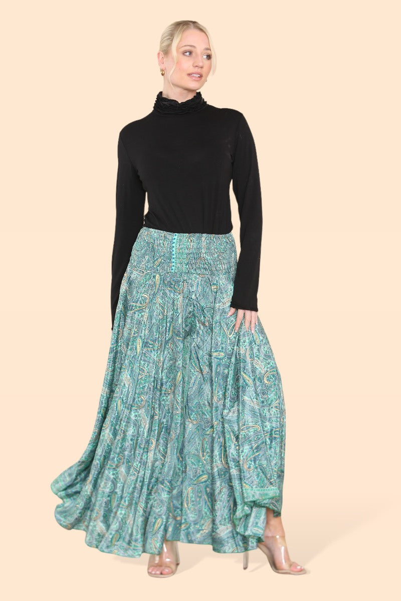 Summer 2025 Collection - Women's Skirt Pants Big Floral Rosette 813P14-G
