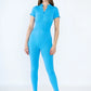 Short-sleeve sports jumpsuit