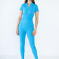 Short-sleeve sports jumpsuit