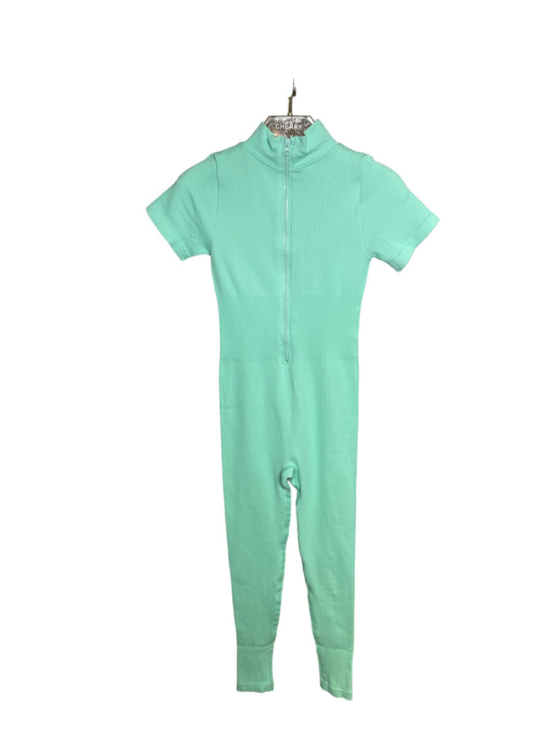 Short-sleeve sports jumpsuit