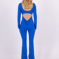 Backless slim fit jumpsuit