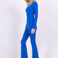 Backless slim fit jumpsuit
