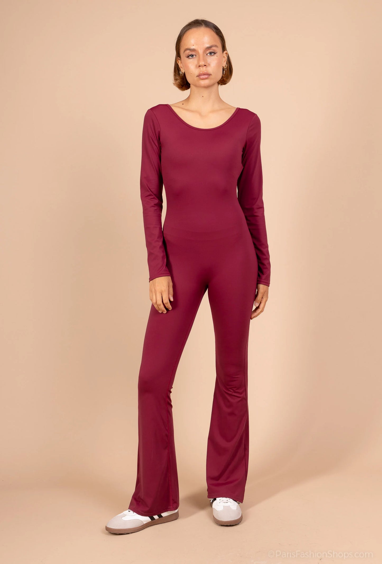 Backless slim fit jumpsuit
