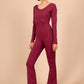 Backless slim fit jumpsuit