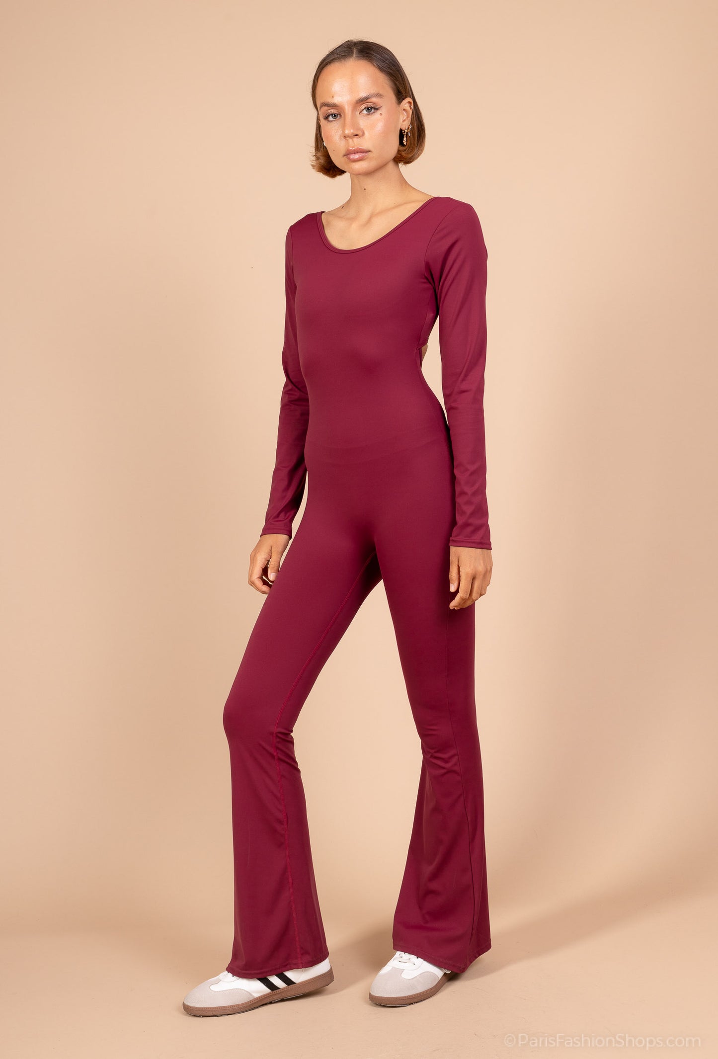 Backless slim fit jumpsuit