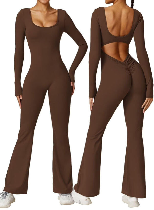 Backless slim fit jumpsuit
