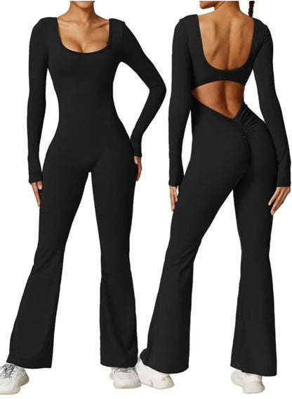 Backless slim fit jumpsuit