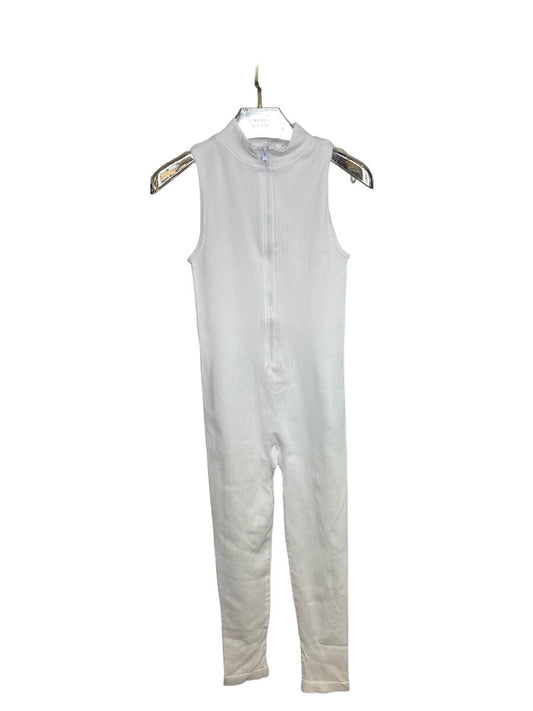 Zip-Up Ribbed Jumpsuit