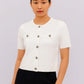 Ladies short sleeve button Cardigan